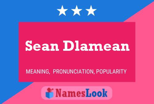 Póster del nombre Sean Dlamean