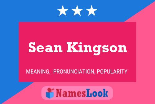 Póster del nombre Sean Kingson