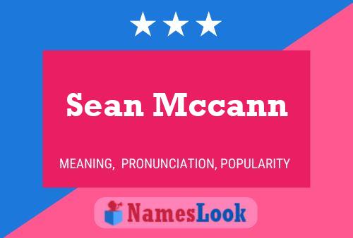 Póster del nombre Sean Mccann