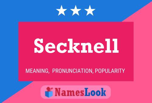 Póster del nombre Secknell