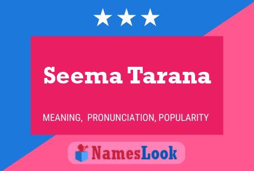 Póster del nombre Seema Tarana