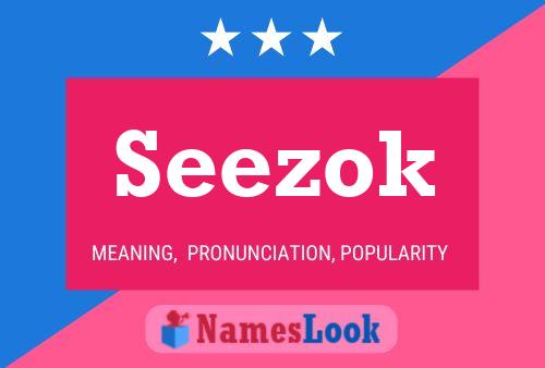 Póster del nombre Seezok