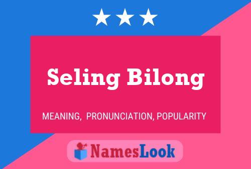 Póster del nombre Seling Bilong