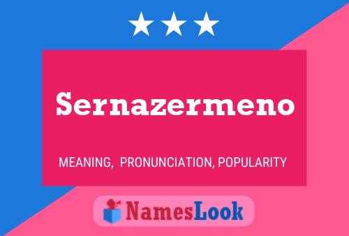 Póster del nombre Sernazermeno