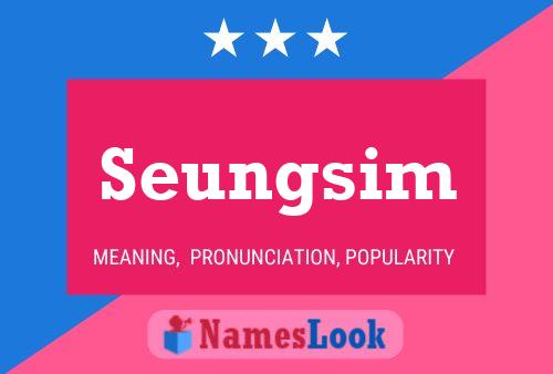 Póster del nombre Seungsim