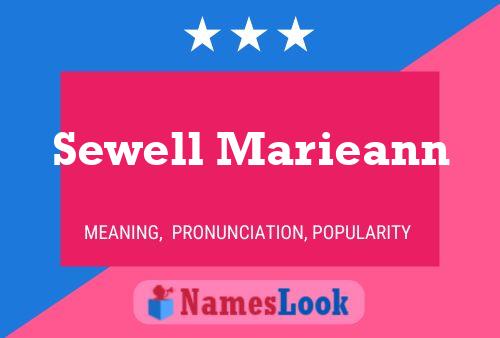 Póster del nombre Sewell Marieann