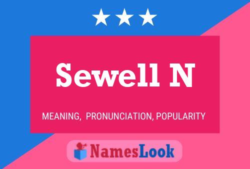 Póster del nombre Sewell N