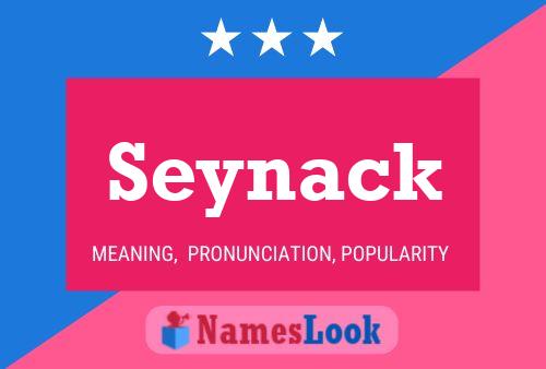 Póster del nombre Seynack