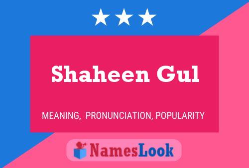 Póster del nombre Shaheen Gul