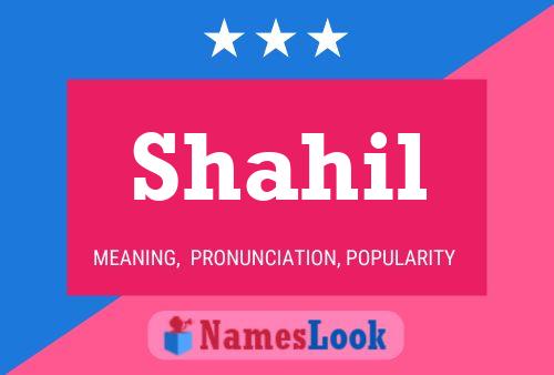 Póster del nombre Shahil