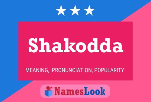 Póster del nombre Shakodda