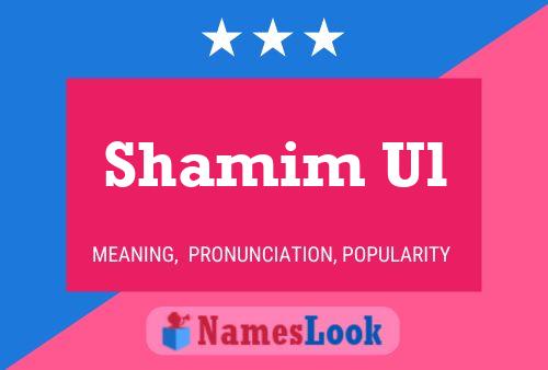 Póster del nombre Shamim Ul