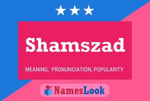 Póster del nombre Shamszad