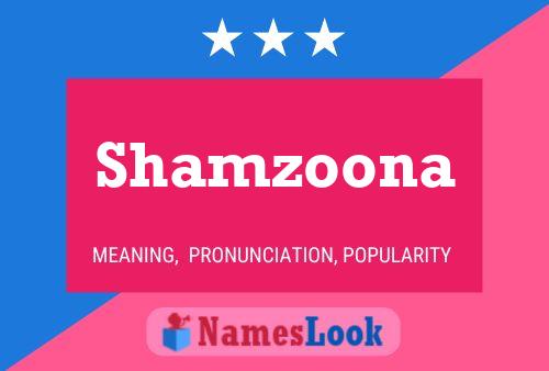 Póster del nombre Shamzoona