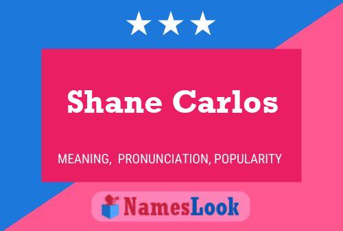 Póster del nombre Shane Carlos