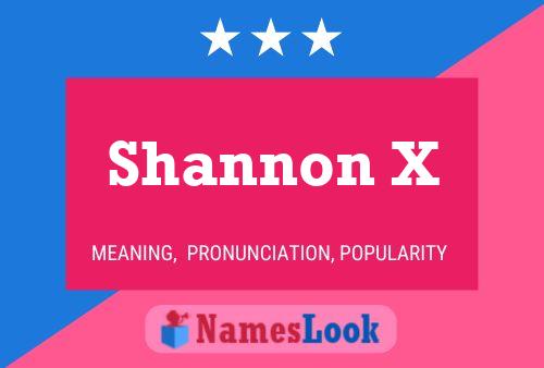 Póster del nombre Shannon X