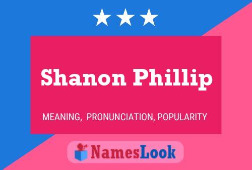 Póster del nombre Shanon Phillip