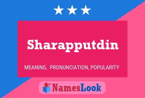 Póster del nombre Sharapputdin