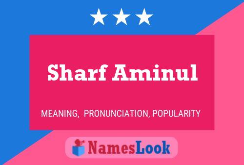 Póster del nombre Sharf Aminul