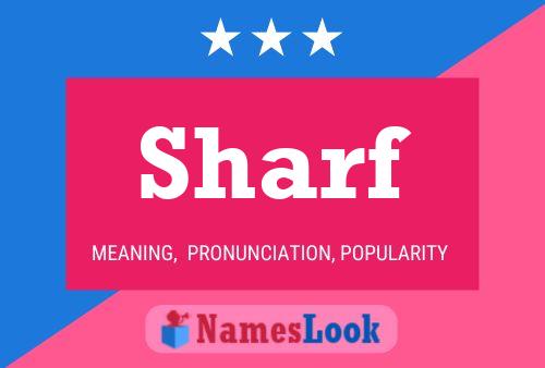 Póster del nombre Sharf