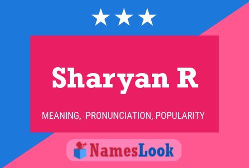 Póster del nombre Sharyan R