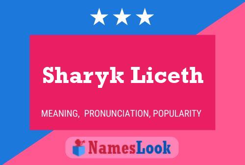 Póster del nombre Sharyk Liceth