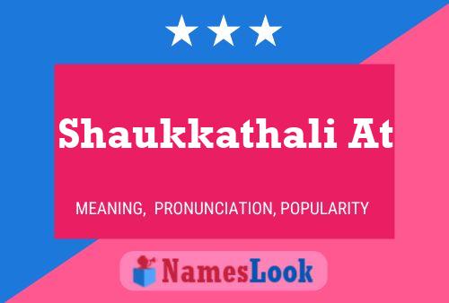 Póster del nombre Shaukkathali At