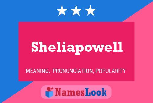 Póster del nombre Sheliapowell