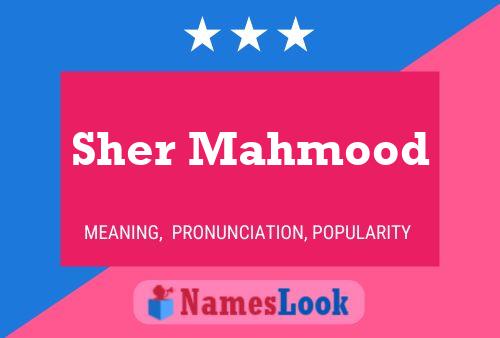 Póster del nombre Sher Mahmood