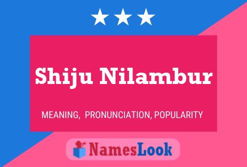 Póster del nombre Shiju Nilambur