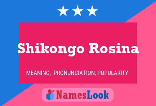 Póster del nombre Shikongo Rosina