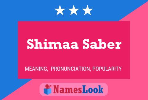 Póster del nombre Shimaa Saber