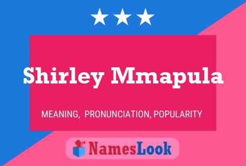 Póster del nombre Shirley Mmapula