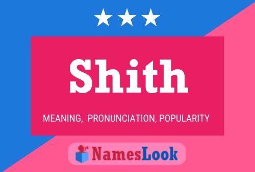 Póster del nombre Shith