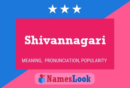 Póster del nombre Shivannagari