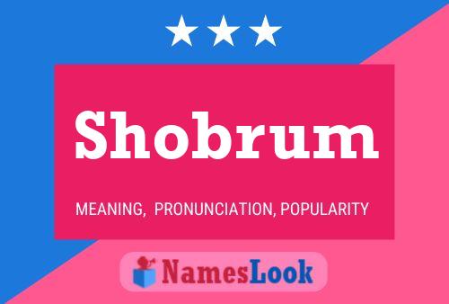 Póster del nombre Shobrum