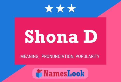 Póster del nombre Shona D