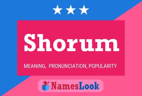 Póster del nombre Shorum