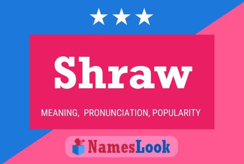 Póster del nombre Shraw