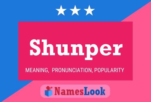 Póster del nombre Shunper