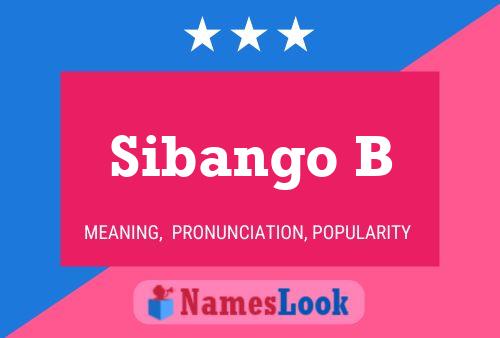 Póster del nombre Sibango B