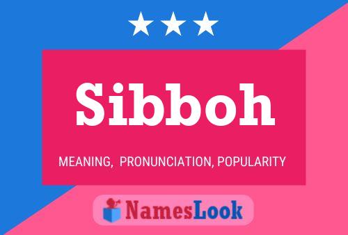 Póster del nombre Sibboh