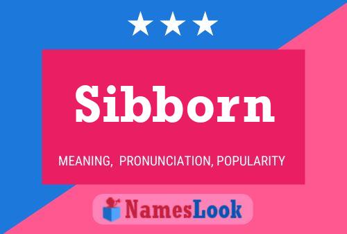 Póster del nombre Sibborn