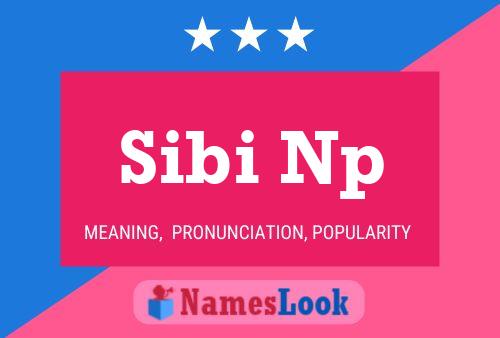 Póster del nombre Sibi Np