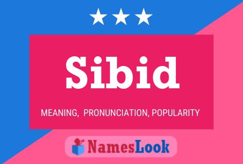 Póster del nombre Sibid