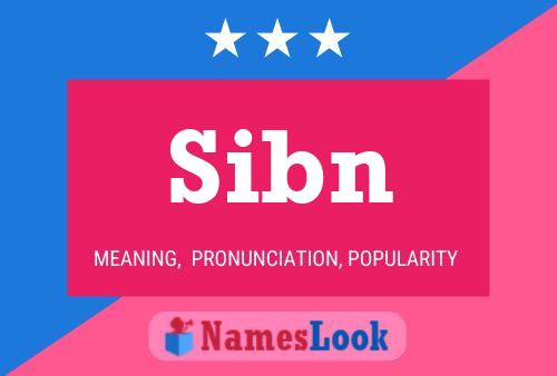 Póster del nombre Sibn