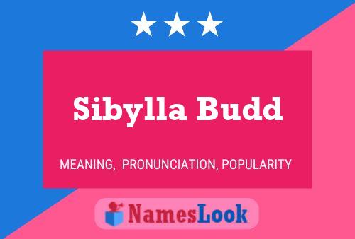 Póster del nombre Sibylla Budd