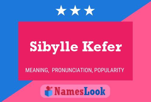 Póster del nombre Sibylle Kefer