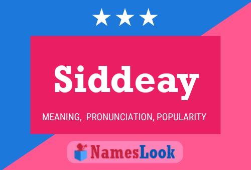 Póster del nombre Siddeay