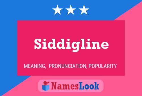 Póster del nombre Siddigline